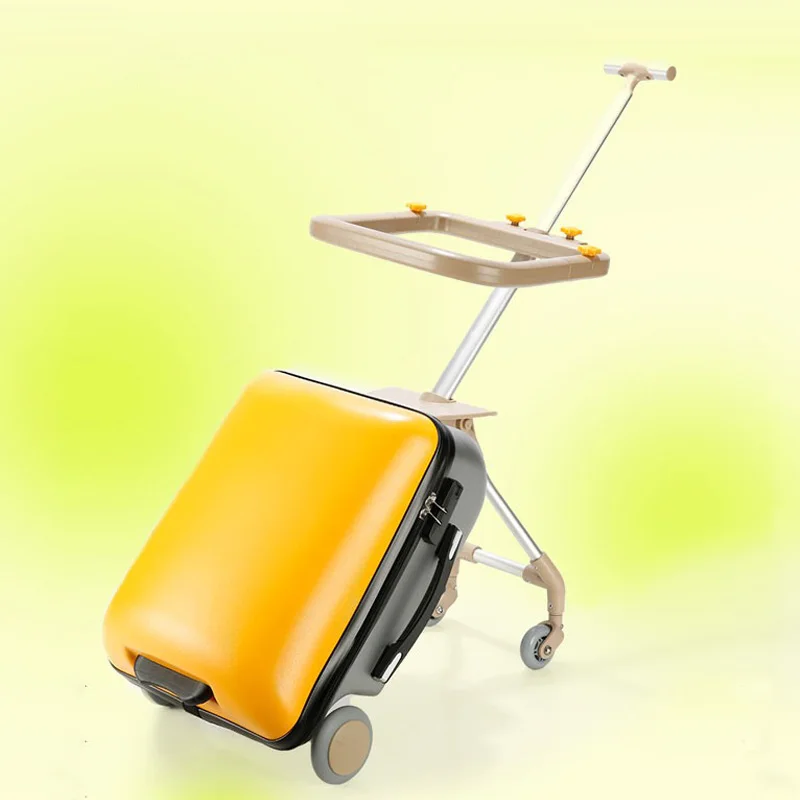 子供用スーツケース、シート付きデザイン、多機能ベビーカー型スーツケース、乗って座れる、機内持ち込み可能、旅行用子供用荷物