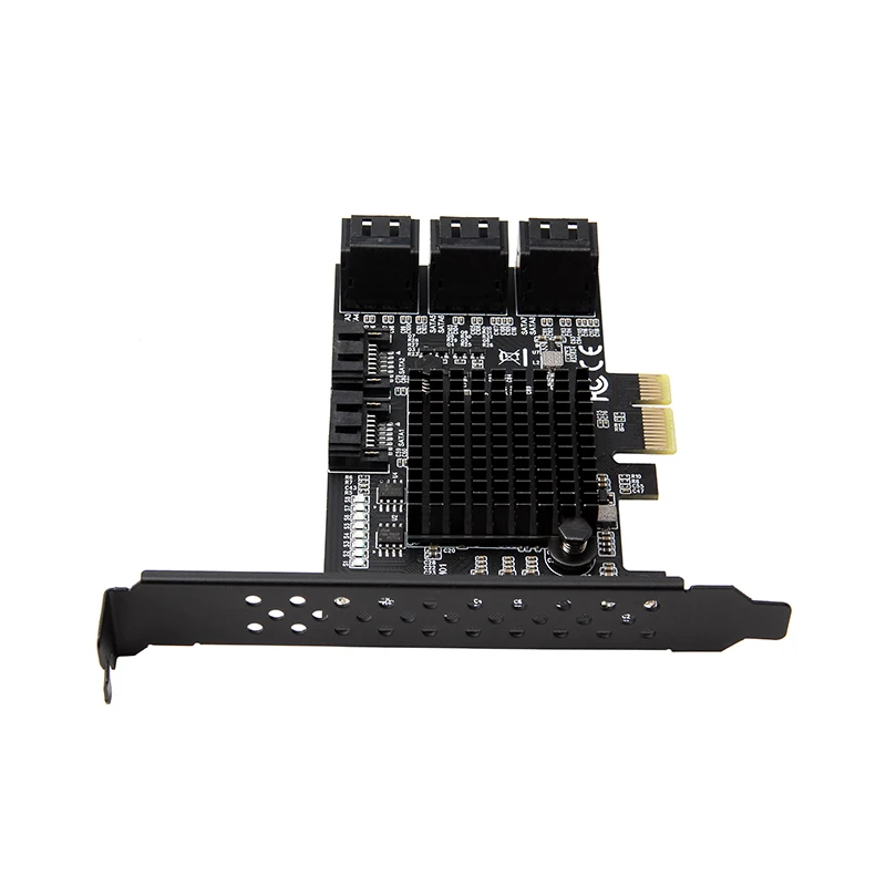 Imagem -04 - Pci-e Sata 2x 4x 8x 16x Pci-e Cartões Pci Express para Sata 3.0 Portas Sata Iii 6gbps Placas de Adaptador de Expansão com Cabo de Dados Sata3