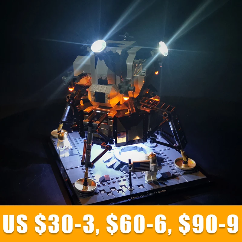 Kit luci a Led per il 10266 Apollo 11 Lunar Lander Building Blocks mattoni (solo luci) non inclusi modelli accessori per giocattoli fai da te