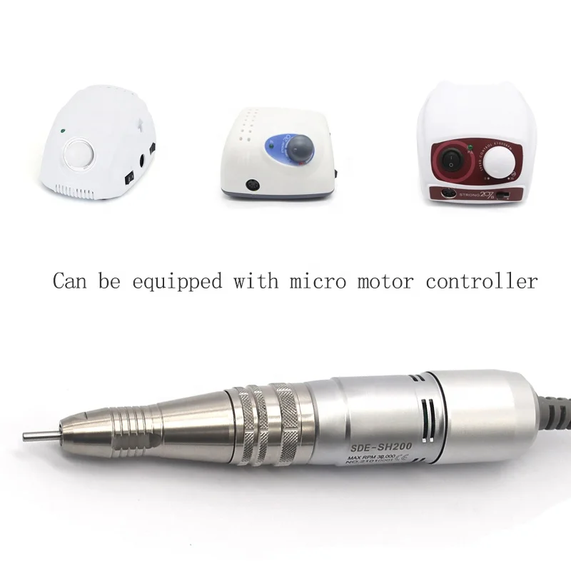 Micromotor eléctrico para manicura, herramienta de mano con caja de Control H200, 210 RPM, 204, 90, 207, 211, 35000