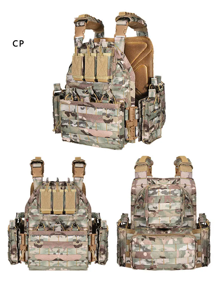 yakeda gilet tattico esterno multifunzionale gilet da gioco Cs piastra di protezione per attrezzature da campo di allenamento tattico di espansione MOLLE