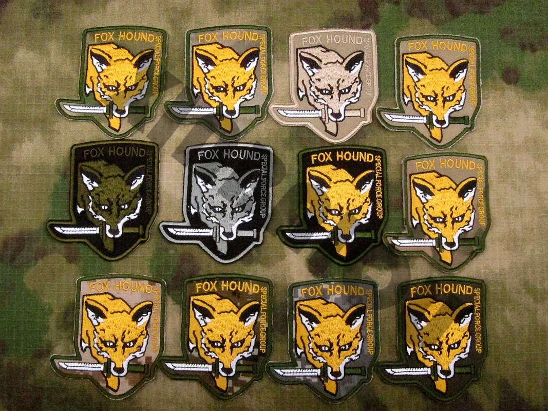 Embroidered  Patch Metal Gear Solid MGS FOX HOUND Special Force Group Hook On