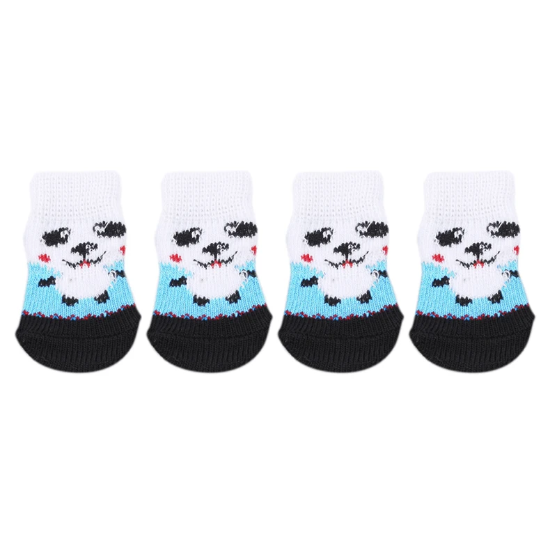 Pet Dog Puppy Cat Shoes Slippers Non-Slip Socks Pet Cute Indoor for Small Dogs Cats Snow Boots Socks