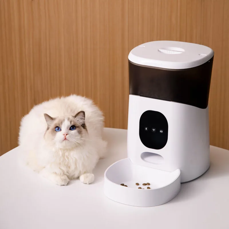 

Automatic Electric Cat Smart Feeder With WiFi Camera Wet Food Smart Feeder Steel Bowl for Dogs and Water Application