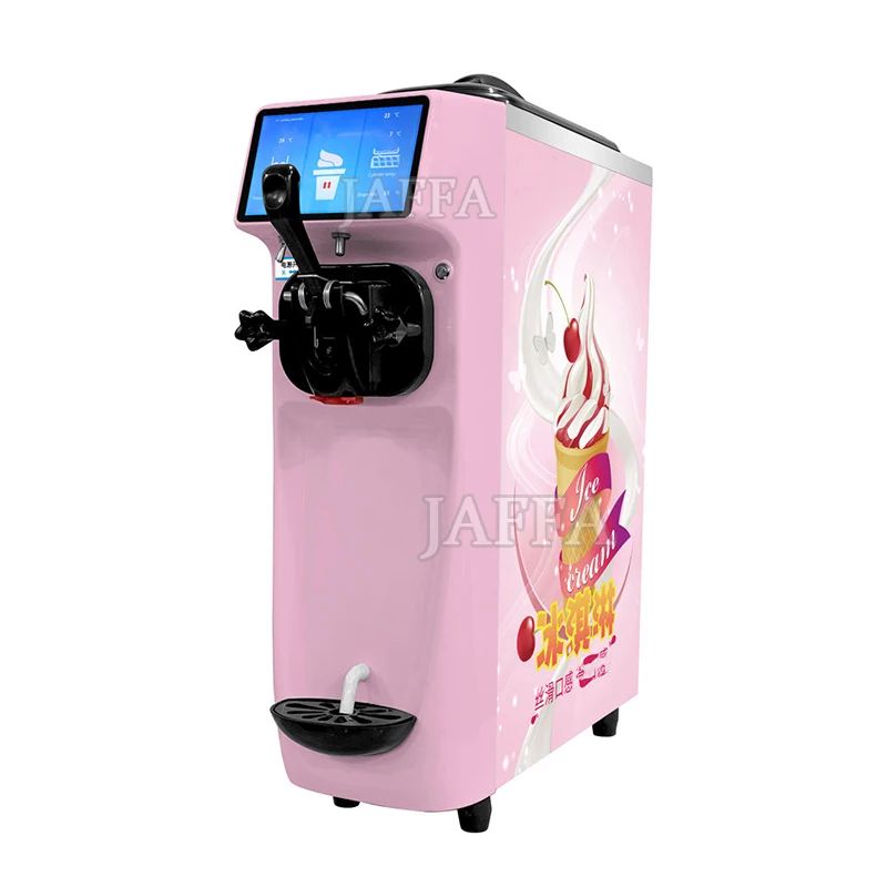 Commercial Soft Serve Ice Cream Maker Machine New Condition For Yogurt Milk Water Chocolate Ingredients LCD