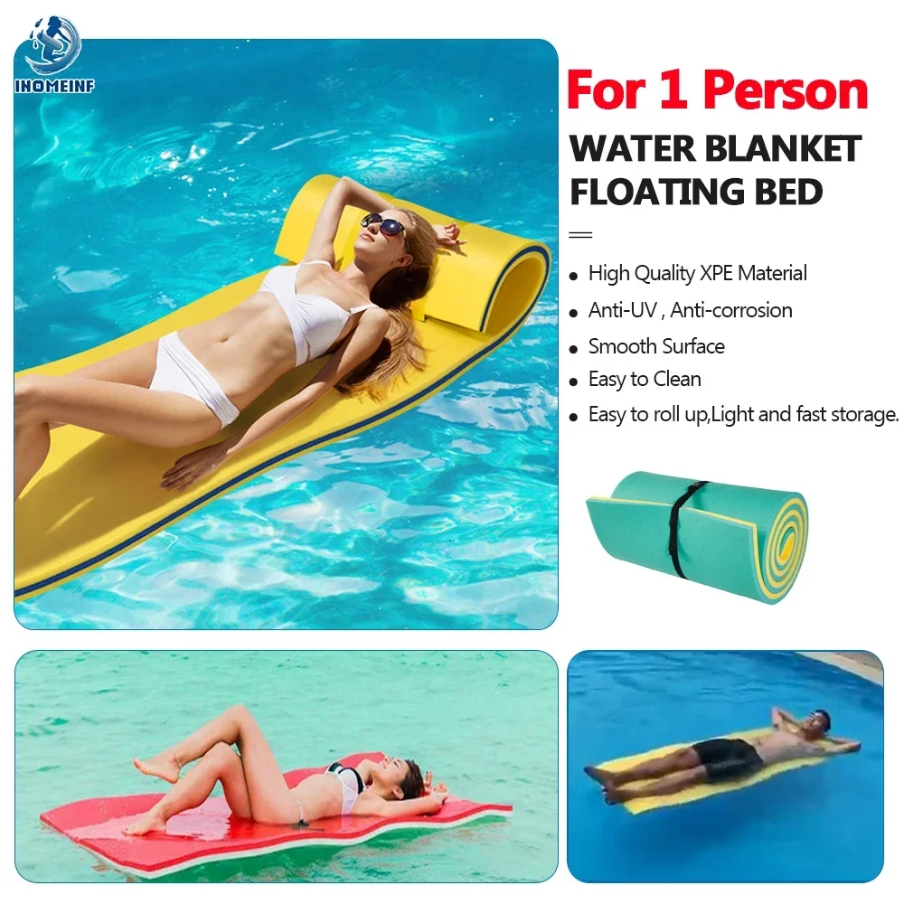 180cm Water Blanket XPE Fun Toys Summer Water Floating Bed The Softest Float Mat for Water Entertainment Foam Mattress