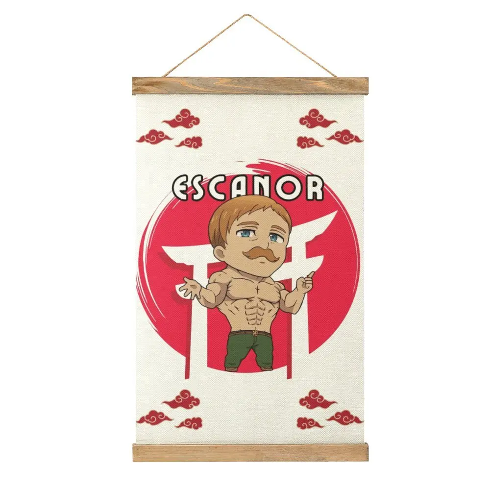 Canvas Hanging Picture Chibi Escanor Classic Humor Graphic Mural Office Wall Decoration  Style Decorate