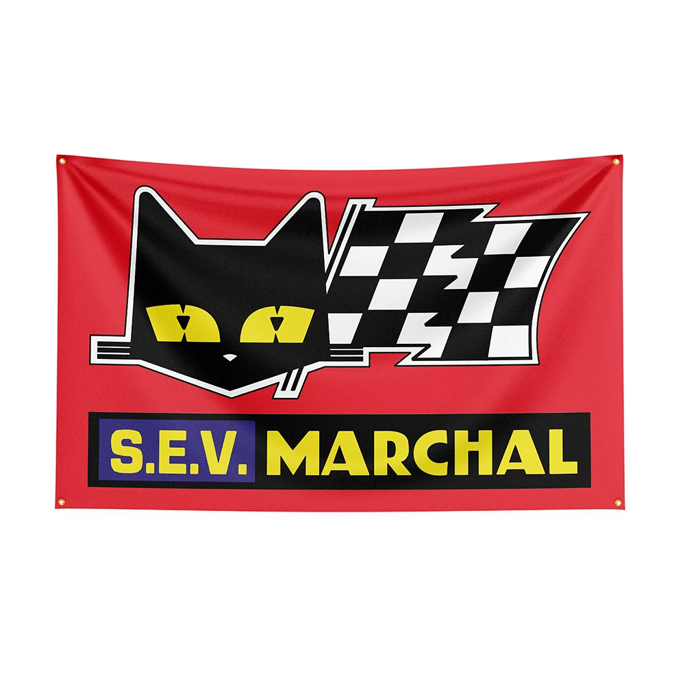 

3x5 Ft Marchals Flag Polyester Printed Racing Car Banner For Decor