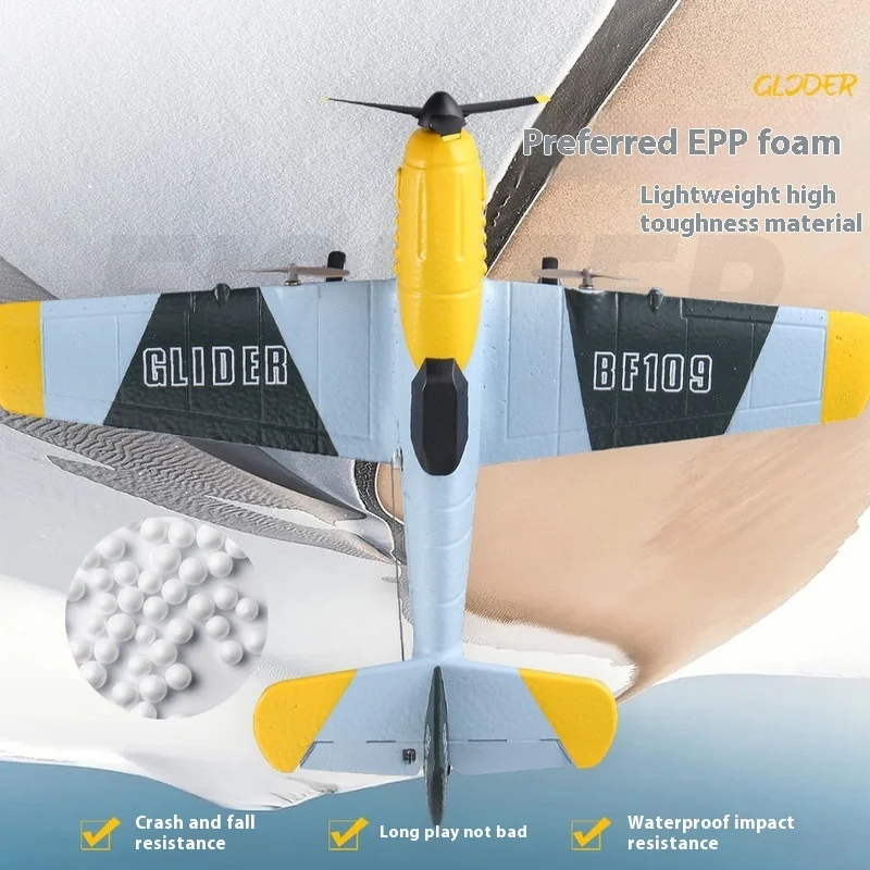 BF109 New Three-Channel Gyroscope Foam Glider Fixed Wing Long Endurance Electric Remote Control Aircraft Model Boy Toy