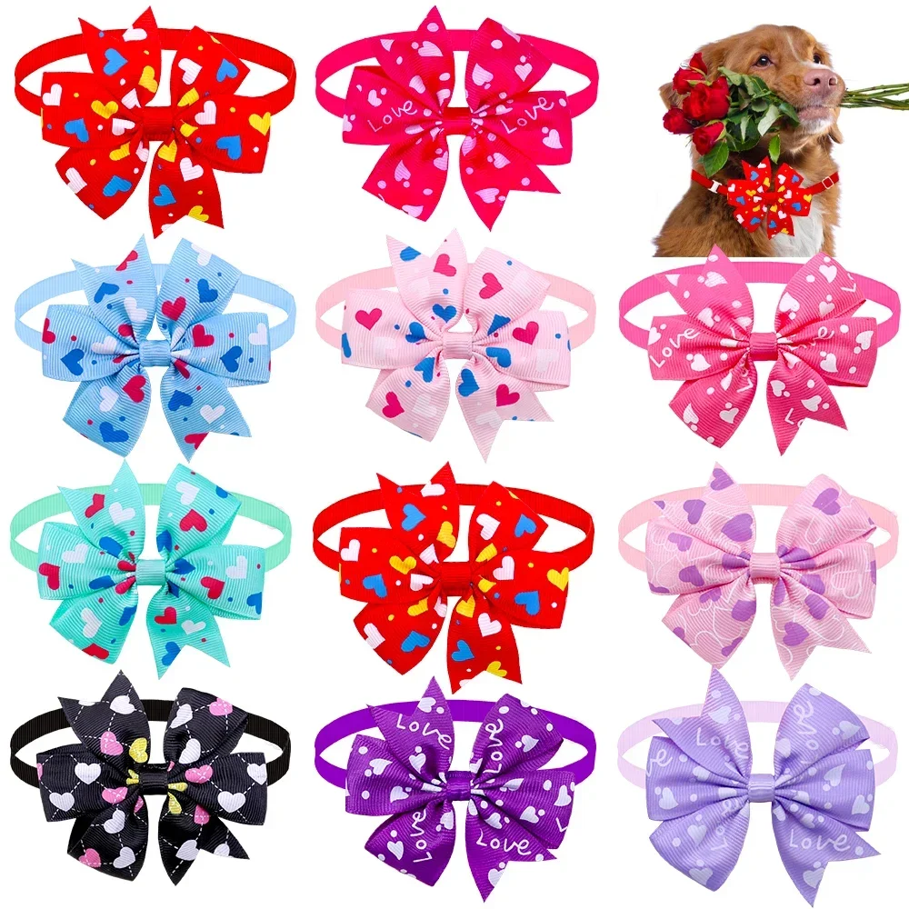 20pcs Halloween Dog Accessories Pet Cat Dog Bowtie Cute Pet Dog Party Holiday Grooming Products Christmas Bow Tie for Dogs