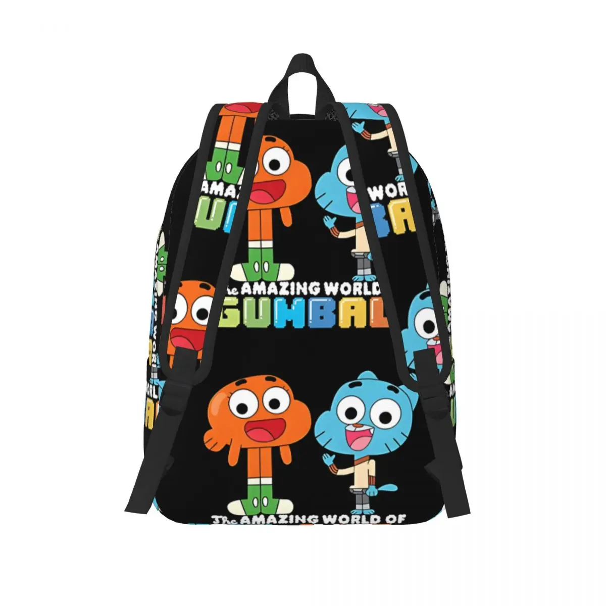 And Darwin Greet Kindergarten Bag Gumball Girl Kid Versatile For School For Gifts Retro Washable Schoolbag