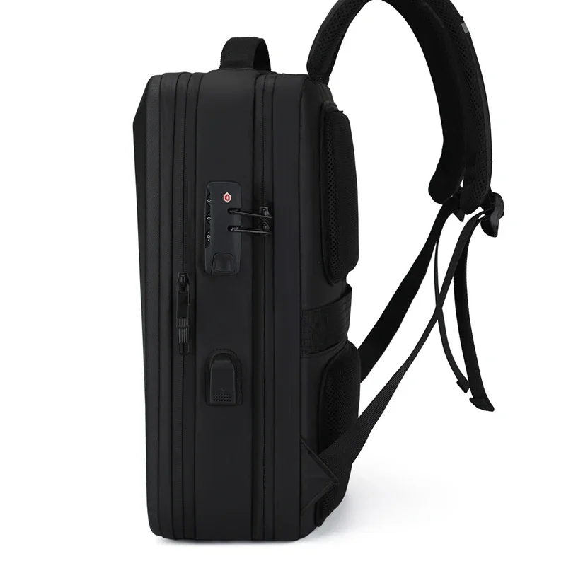 Men's PC Hardshell Backpack Trendy Cool E-sports Backpack Full Keyboard USB Multi-function laptop backpack Business Backpack