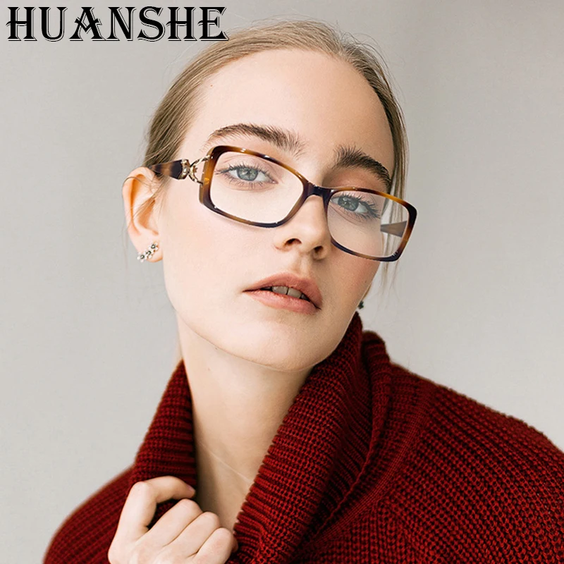 Quadratischer Rahmen Schildpatt-Optik Personalisierte Vielseitige Brillenfassung Retro Literarisch Einfache Blaulichtfilter-Brille Kann Angepasst Werden