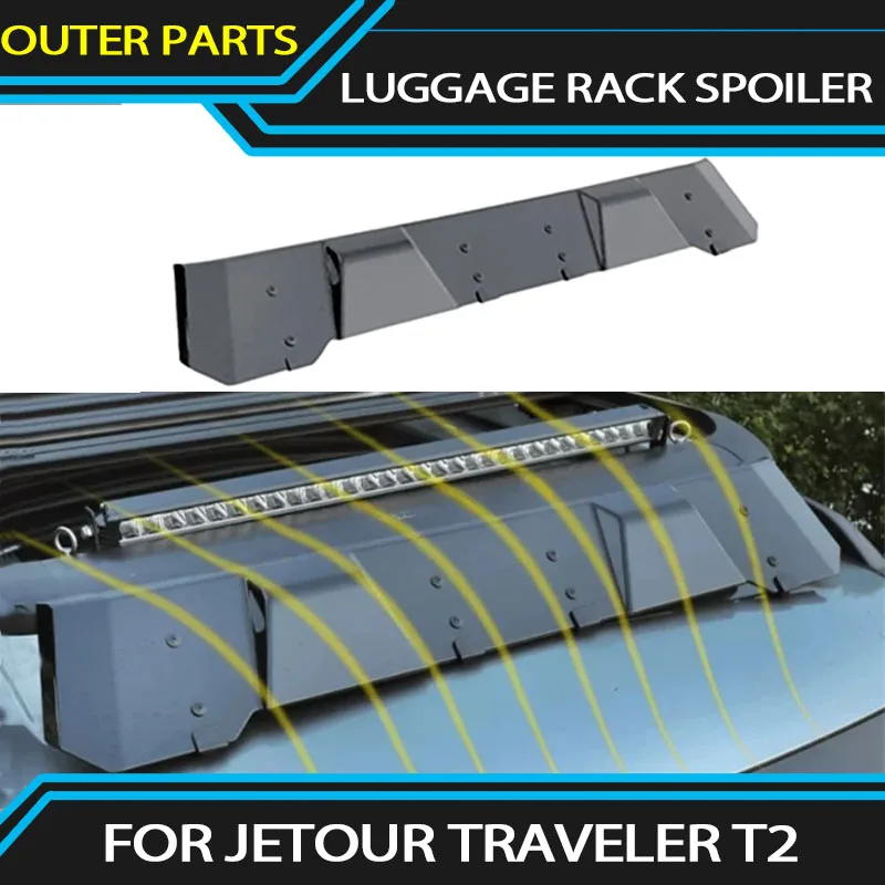 Suitable fit for JETOUR Traveler T2 luggage rack Spoiler roof platform noise reduction and wind resistance external accessories