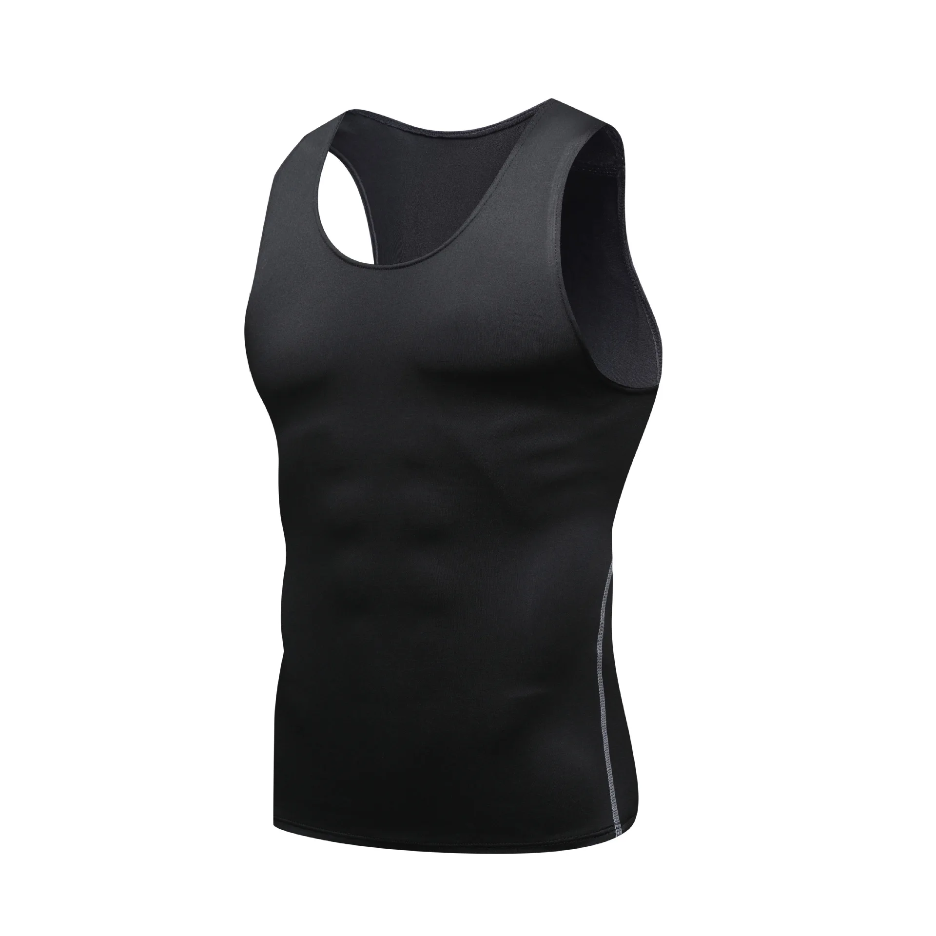 Compression Tank Top Men Gym Shirt Sleeveless Quick Dry Printing Sportswear Male Fitness Bodybuilding Vest Workout Muscle Top image 2