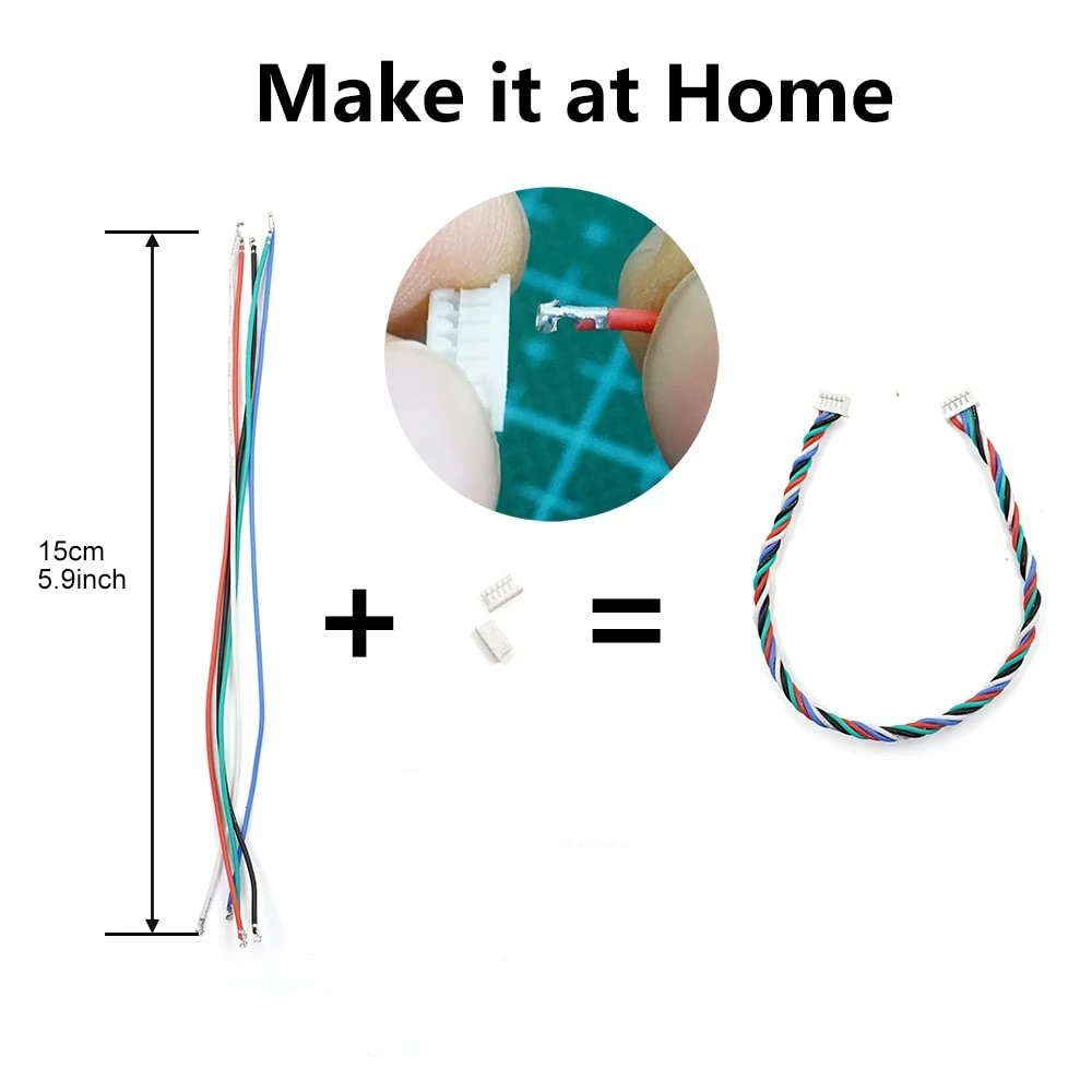 1.25mm Pitch Connectors and Pre-Crimped Cables Compatible with JST Molex PicoBlade, 1.25mm 15cm Pre-Crimped Cable Wire view 6