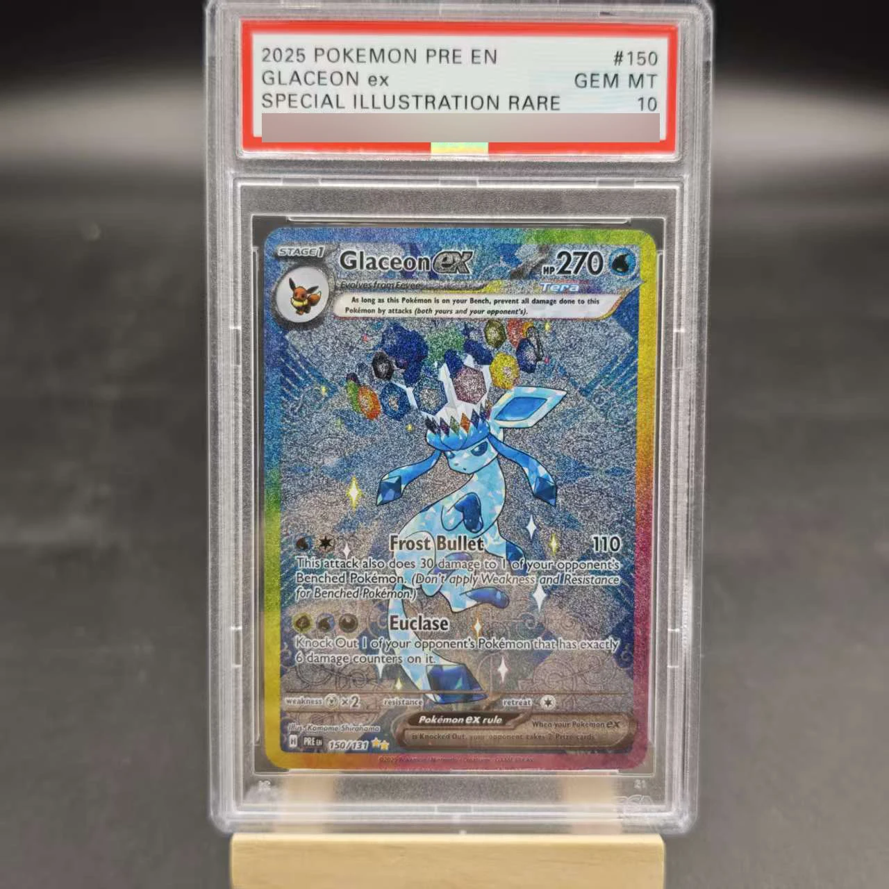 PTCG Eeveelution Umbreon Espeon Vaporeon Eevee بطاقة تصنيف الإنجليزية لتقوم بها بنفسك نسخة نسخة كلاسيكية أنيمي جمع بطاقة لعبة