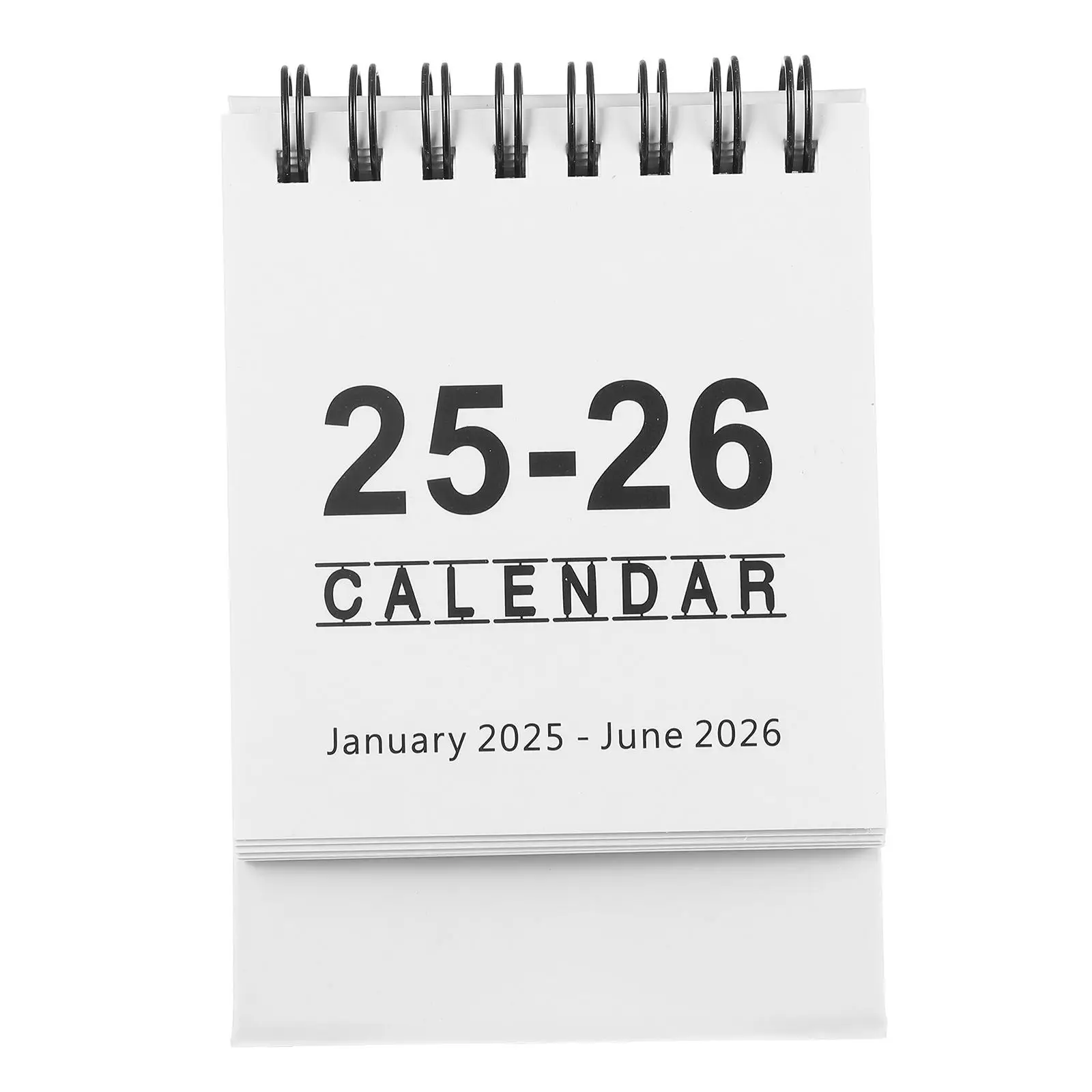 

2025 2026 Mini Desk Calendar Compact Dual Year Standing Flip Monthly Planner Cute Office Decor Table Accessory
