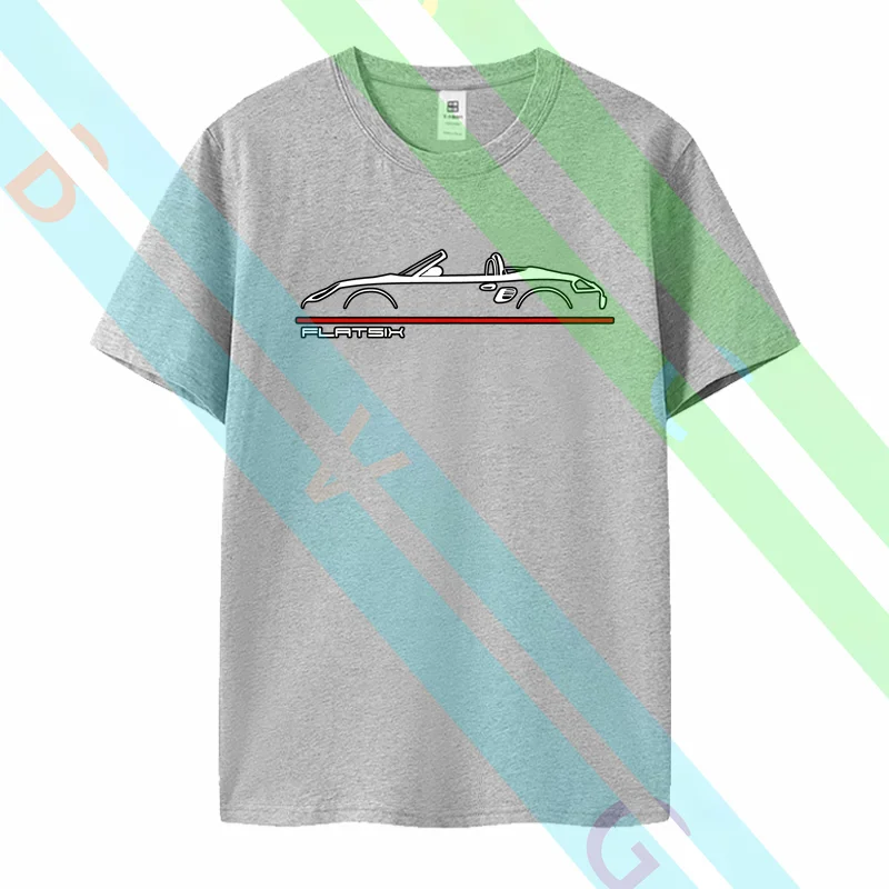 Boxster 986 Mens Shirt Cayman Owner  Gift for Boxster Owners Graphic Short Sleeves  Round-lead leisureT shirt 100% Cotton view 4