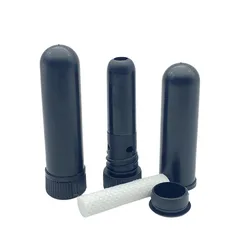 250Pcs Inhaler Stick Essential Oil Aromatherapy Nasal Inhaler Tube with Cotton Wicks Empty Blank Nasal Inhaler for Essential Oil