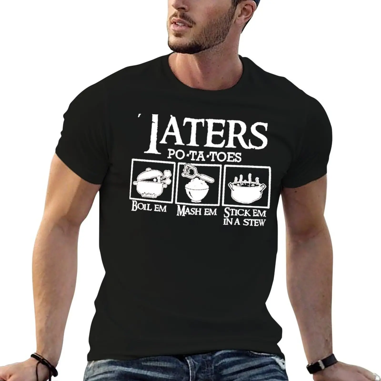 Taters T-Shirt Gym Exercise Short Sleeve T-Shirt