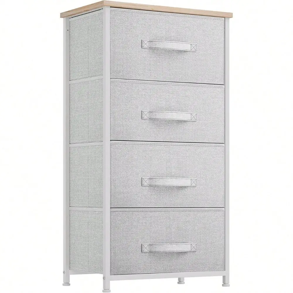 

Тканевая тумба-органайзер с 4 ящиками для спальни, гостиной, прихожей, гардеробных, прочный стальной каркас, доставка по местности