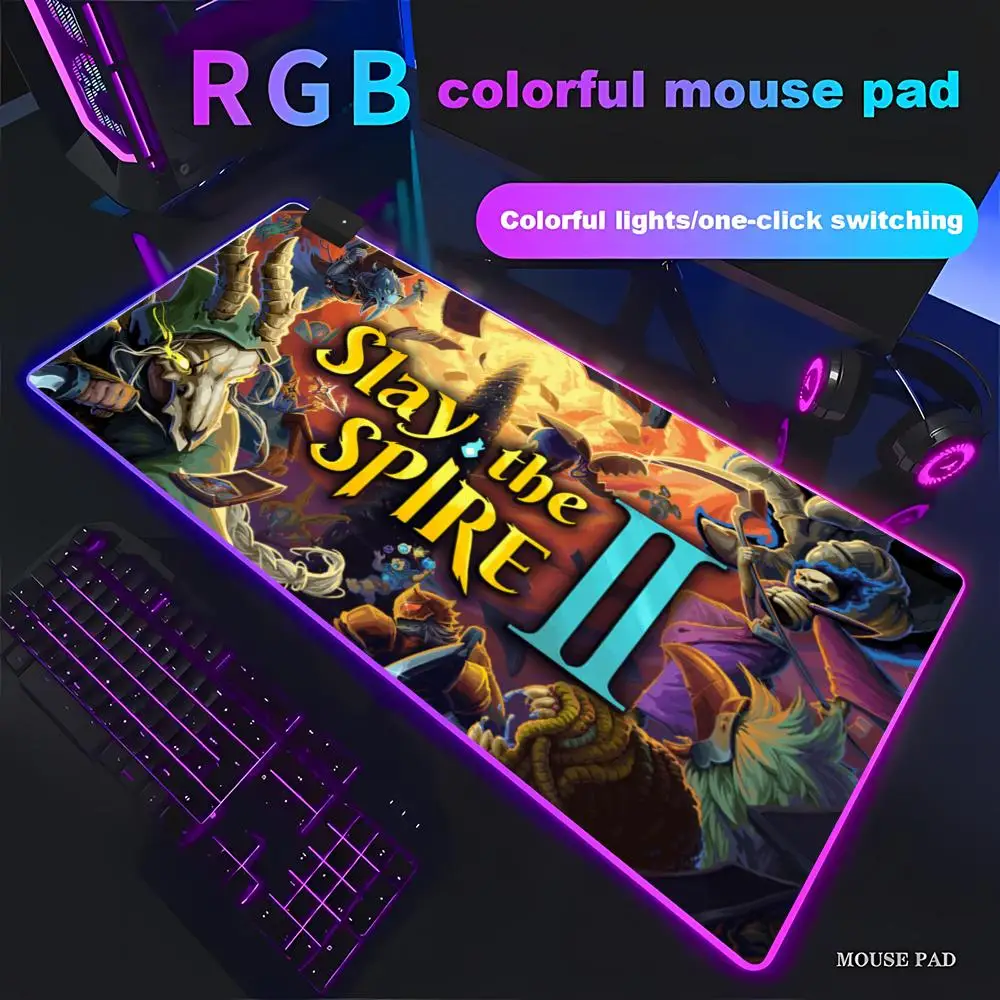 

RGB Hot Game Slay the Spire 2 gamer Non-Slip Mouse Pad Keyboard Rubber Mouse pad Gaming offices Printing PC overlock Desk Mat