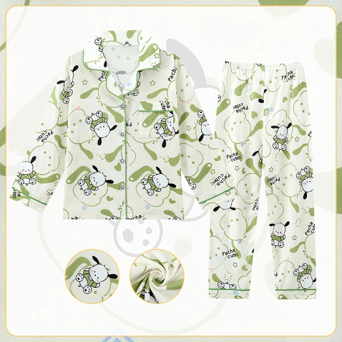 

Japanese Cartoon Children Pajama Sets Cardigan Soft Loose Breathable Night Clothes Set Kids Comfortable Lovely Print Pajamas