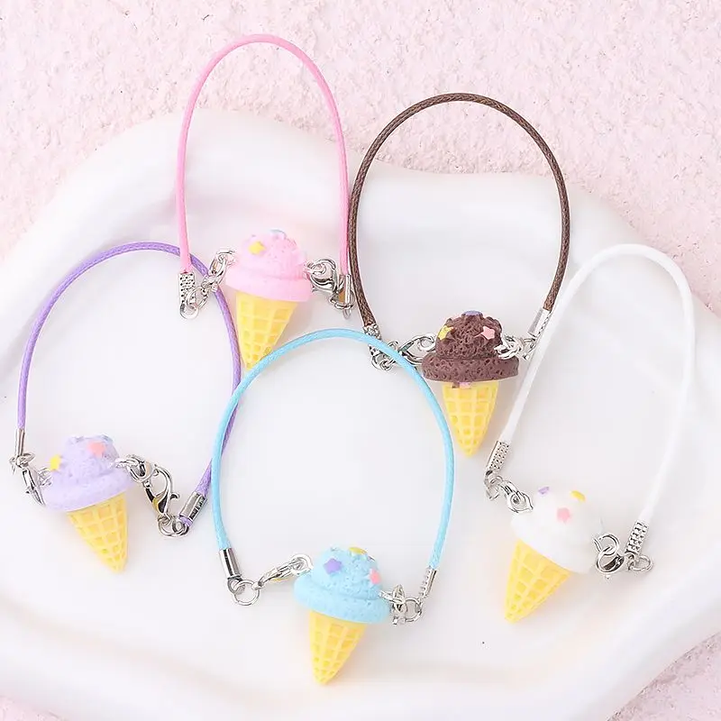 

Ice Cream Model Pendant Suitable for Labubu Doll Cute Cartoon Trend Dress Up Accessories Ice Cream Model Pendant Toy DIY Gifts