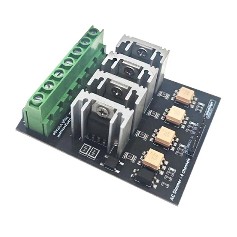 وحدة تحكم في خافت التيار المتردد مع WiFi ESP8266/ESP32 4 قنوات 3.3 فولت/5 فولت وحدة تعتيم التيار المتردد للمصابيح عناصر المشجعين مضخات منقي هواء #1