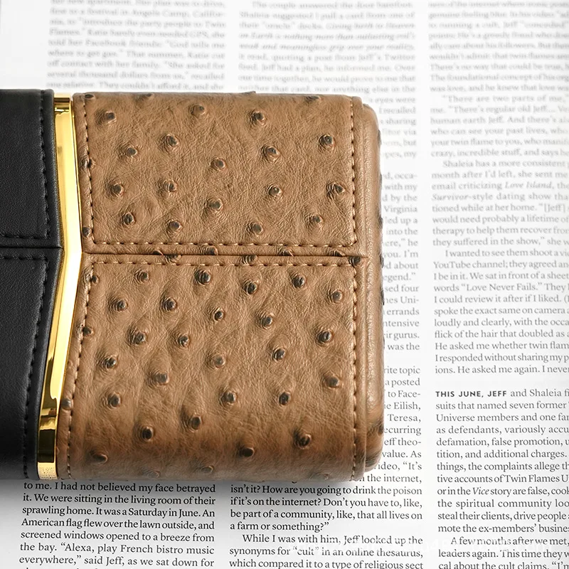 2025 جديد المحمولة السفر السيجار حالة الأرز الخشب السيجار أنبوب المرطب الفاخرة جلد البقر المرطب ترطيب السيجار اكسسوارات هدية