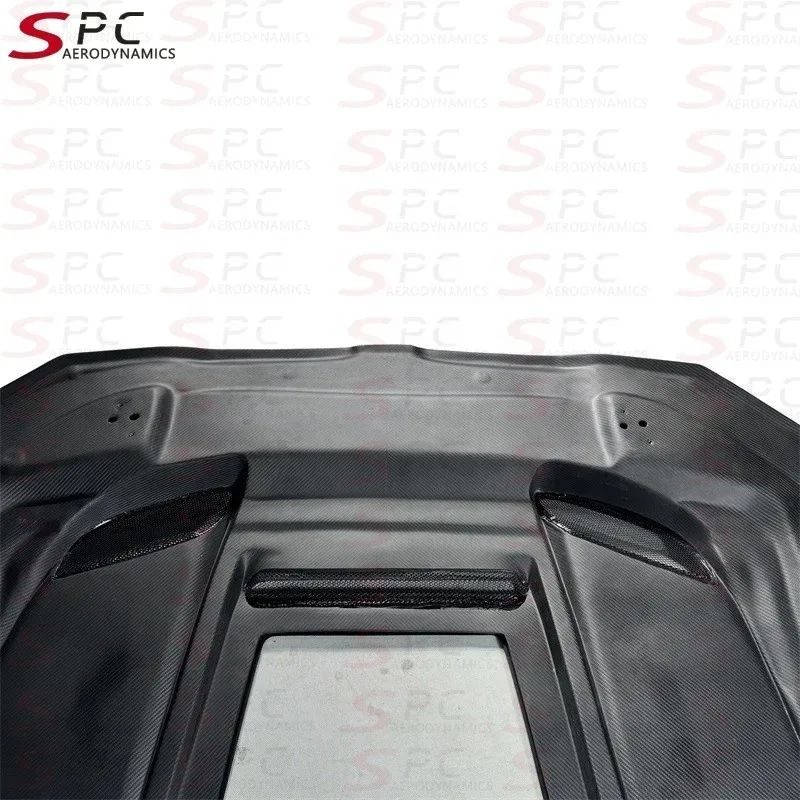 غطاء المحرك SPC Rapidus GT من ألياف الكربون الجافة G80 G82 G83 غطاء أمامي شفاف مسبقًا s