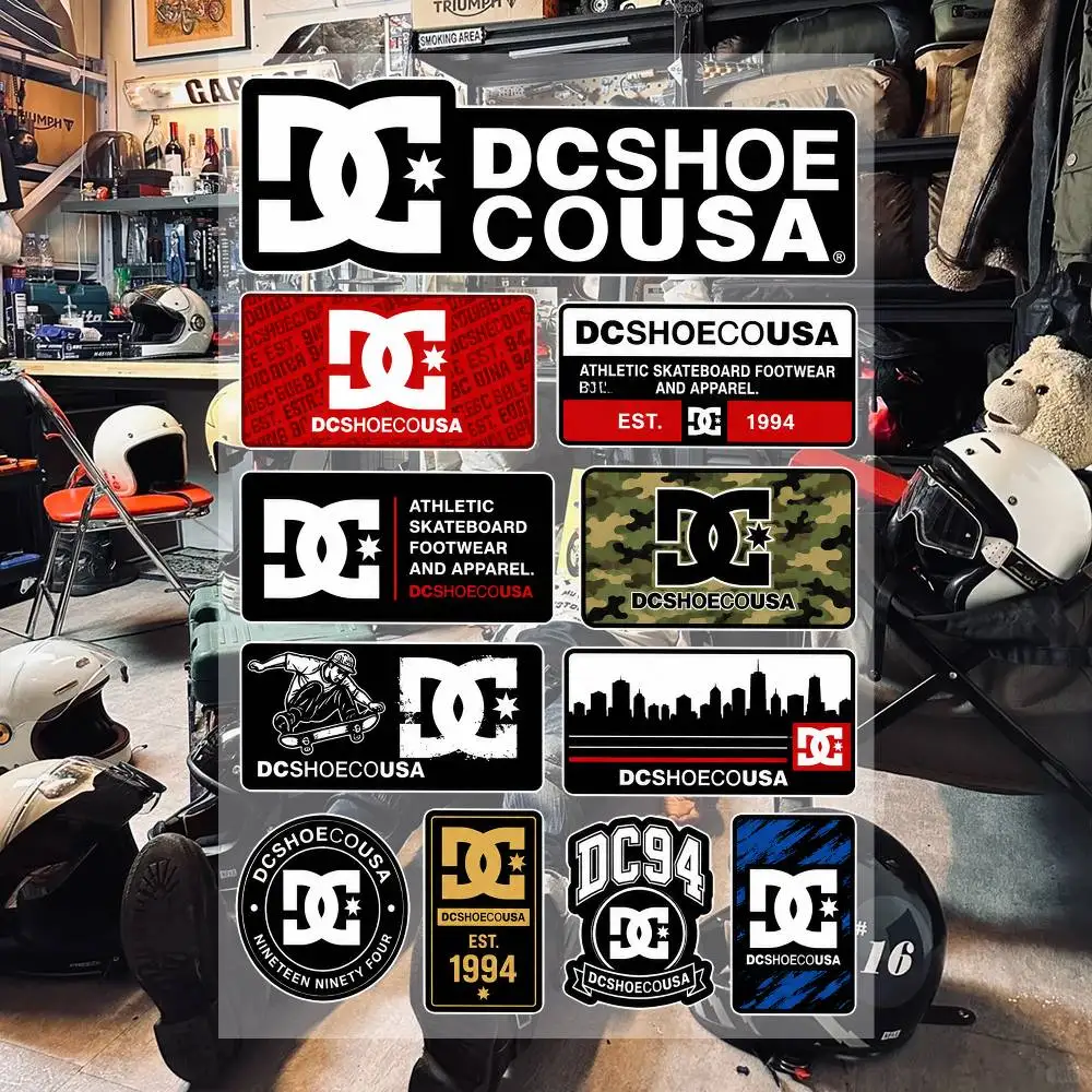 D-C-SHOE-C-Ou-SA Aesthetic Graffiti Stickers Waterproof PVC Decals for Car Motorcycle Skateboard Helmet Notebook
