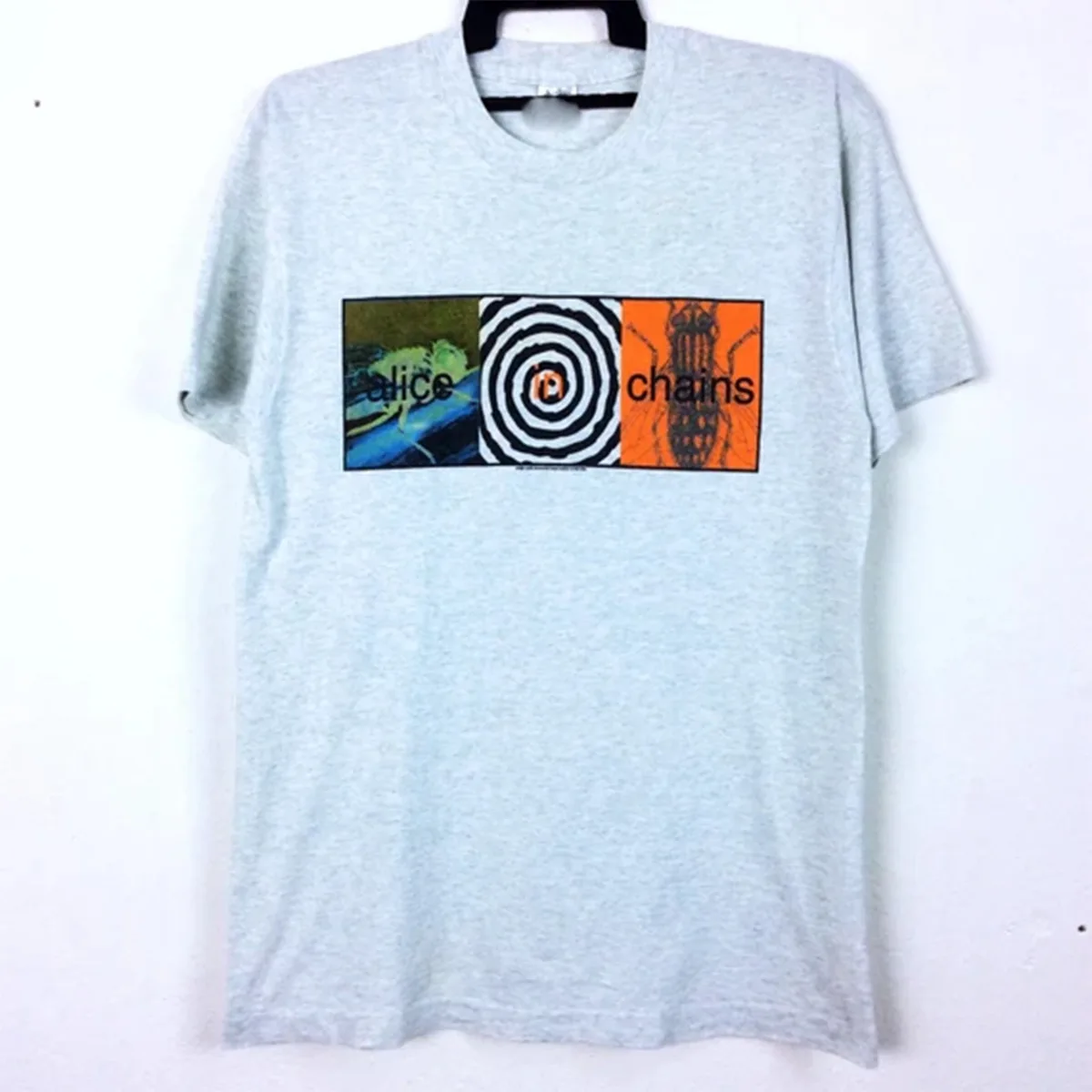 Редкая футболка Vtg «Алиса в цепях» с баночкой мух, размер S 4XL GO162 Редкая футболка Vtg «Алиса в цепях» с баночкой мух, размер S 4XL GO162