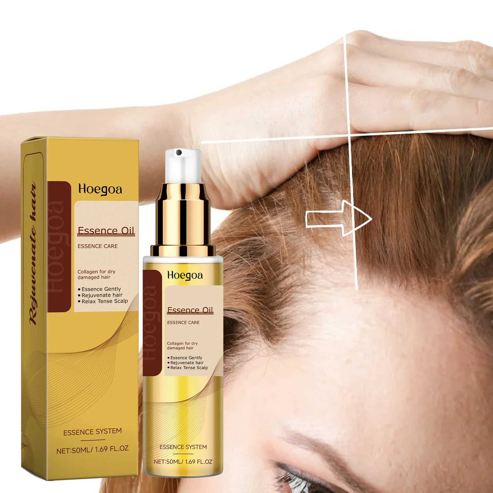 

Plant-Based Hair Care Oil Scalp Treatment for Thinning Hair Anti-Frizz Damage Repair Serum Oil Nourishing Shine for Damaged Hair