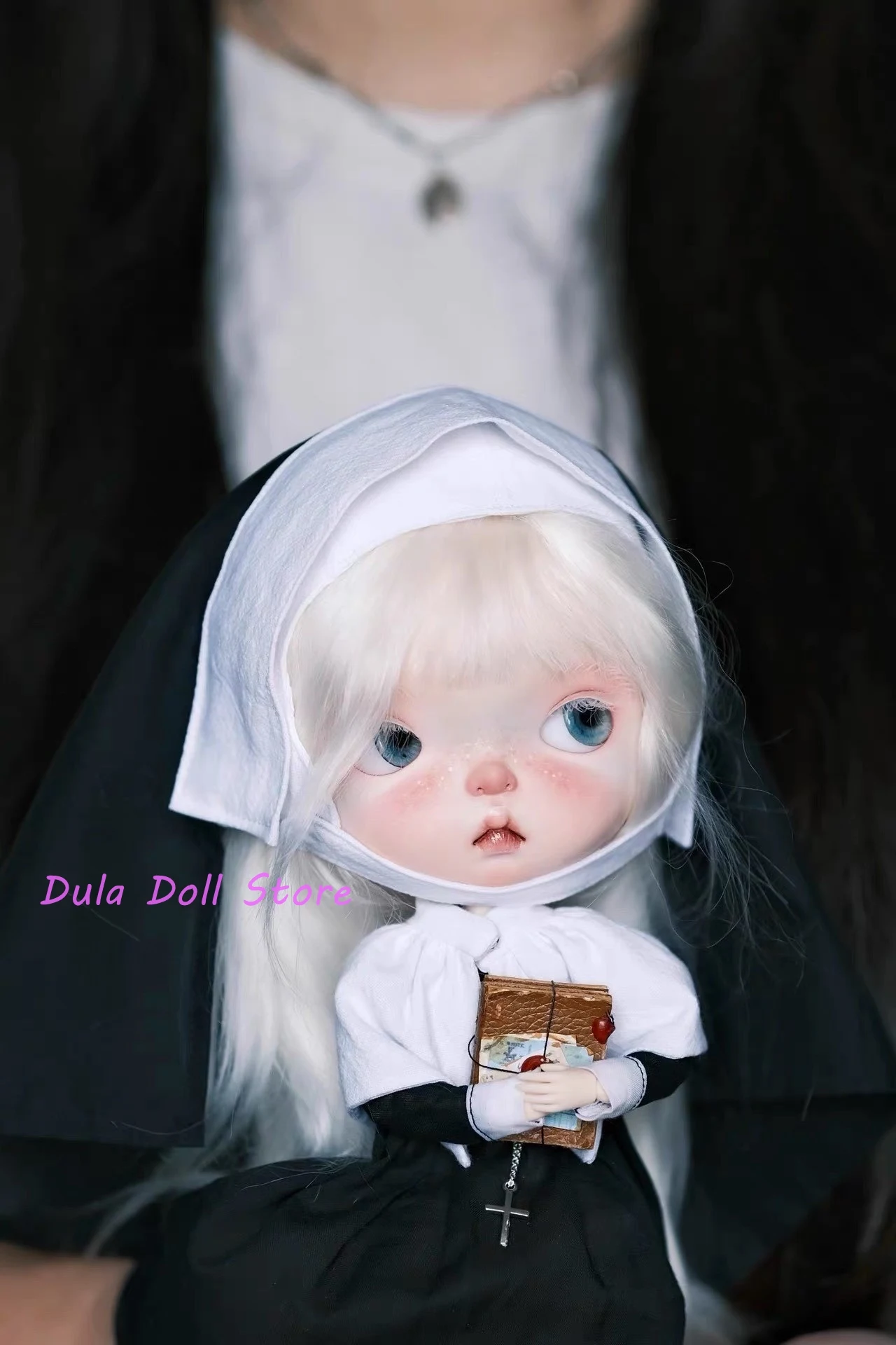 

Dula Doll Clothes Dress Retro nun outfit set for Blythe ob24 ob22 Azone Licca ICY JerryB 1/6 Bjd Doll