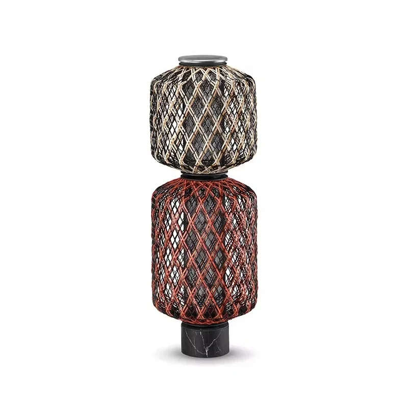 Solar garden lamp Outdoor floor lamp Villa landscape Park lawn Grass floor  Outdoor lamp Woven