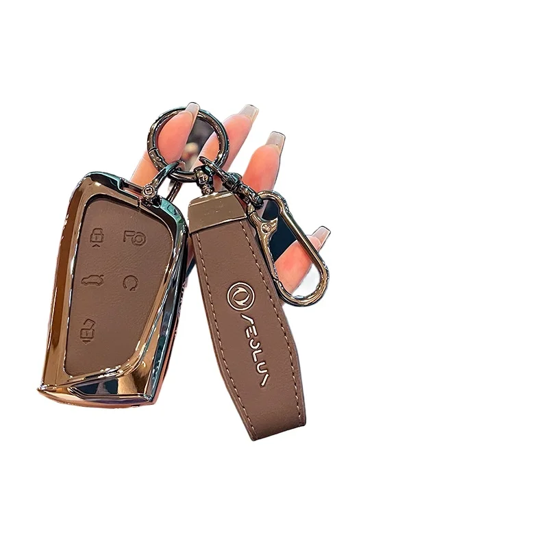 Premium Zinc Alloy Key Cover Case for Dongfeng Aeolus L7/SKY EV01/Haohan/Haoji/Shijie 06 (2026) - Protective Key Fob Shell