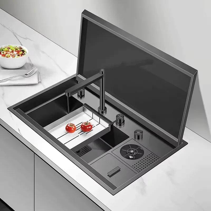 CE Complete Whole Set Smart Kitchen Sink Undermount Sinks Multifunction Kitchen Sink With Cup Washer