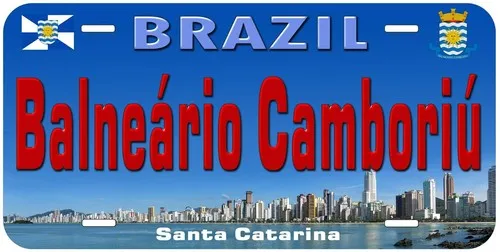 Balneário Camboriú Brazil Aluminum Novelty Car License Plate Aluminum