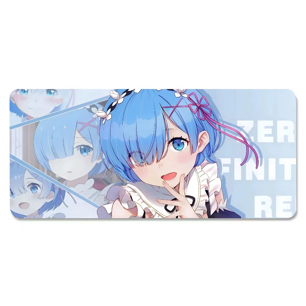 ReZero Starting Life Another World Mousepad Large Anti-Slip Mouse Pad Stitched Edges Mat Durable Desk Laptop Gaming Keyboard Pad