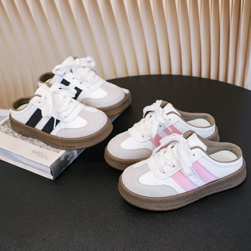 

2025 New Summer Children Casual Shoes for Girls Fashionable Style Soft Bottom Anti-slippery Versatile Chic Trendy Shoes