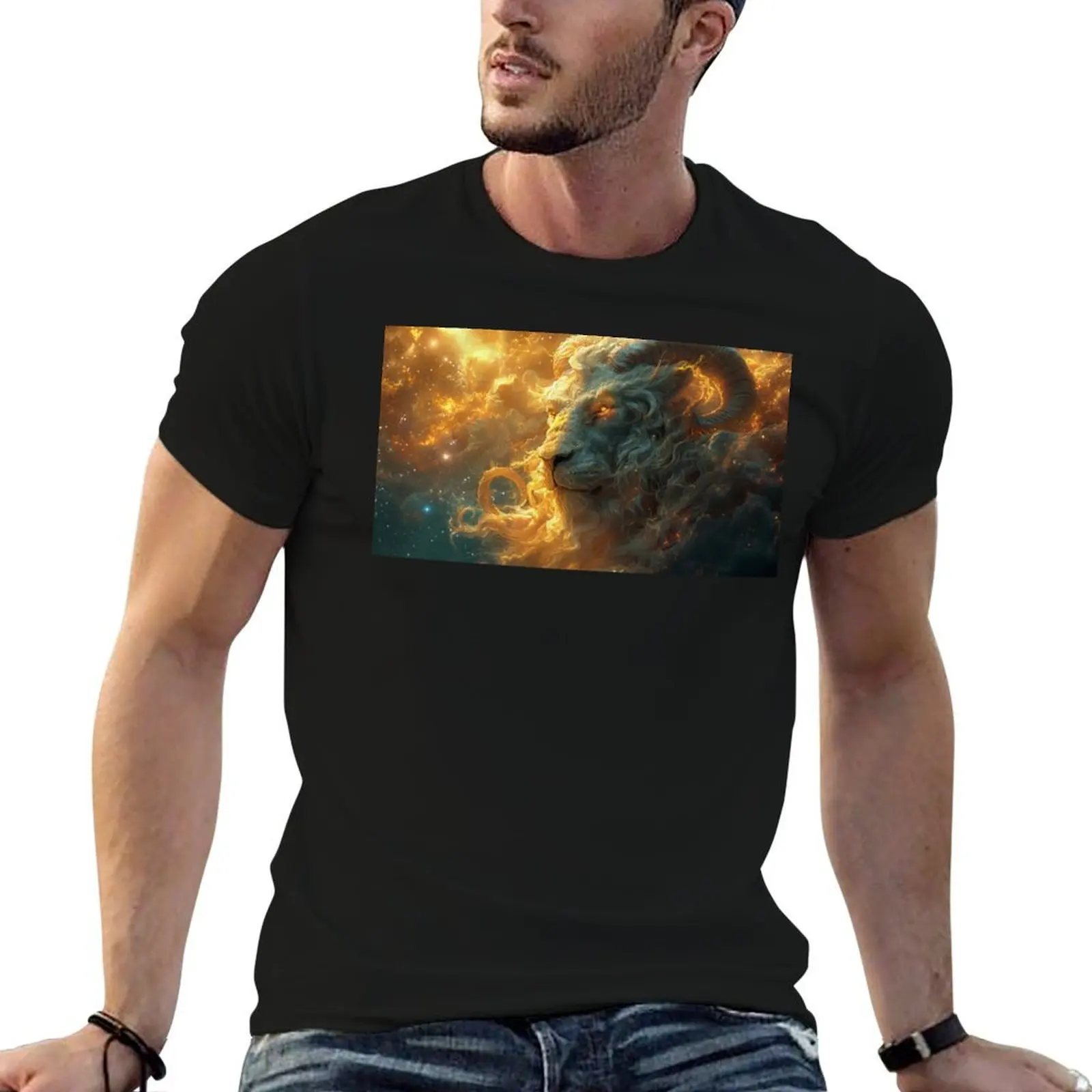 

Aries Rising Leo (Variation) T-Shirt t shirts cotton 100% t shirts for man pack white man t shirts for men casual T-shirt