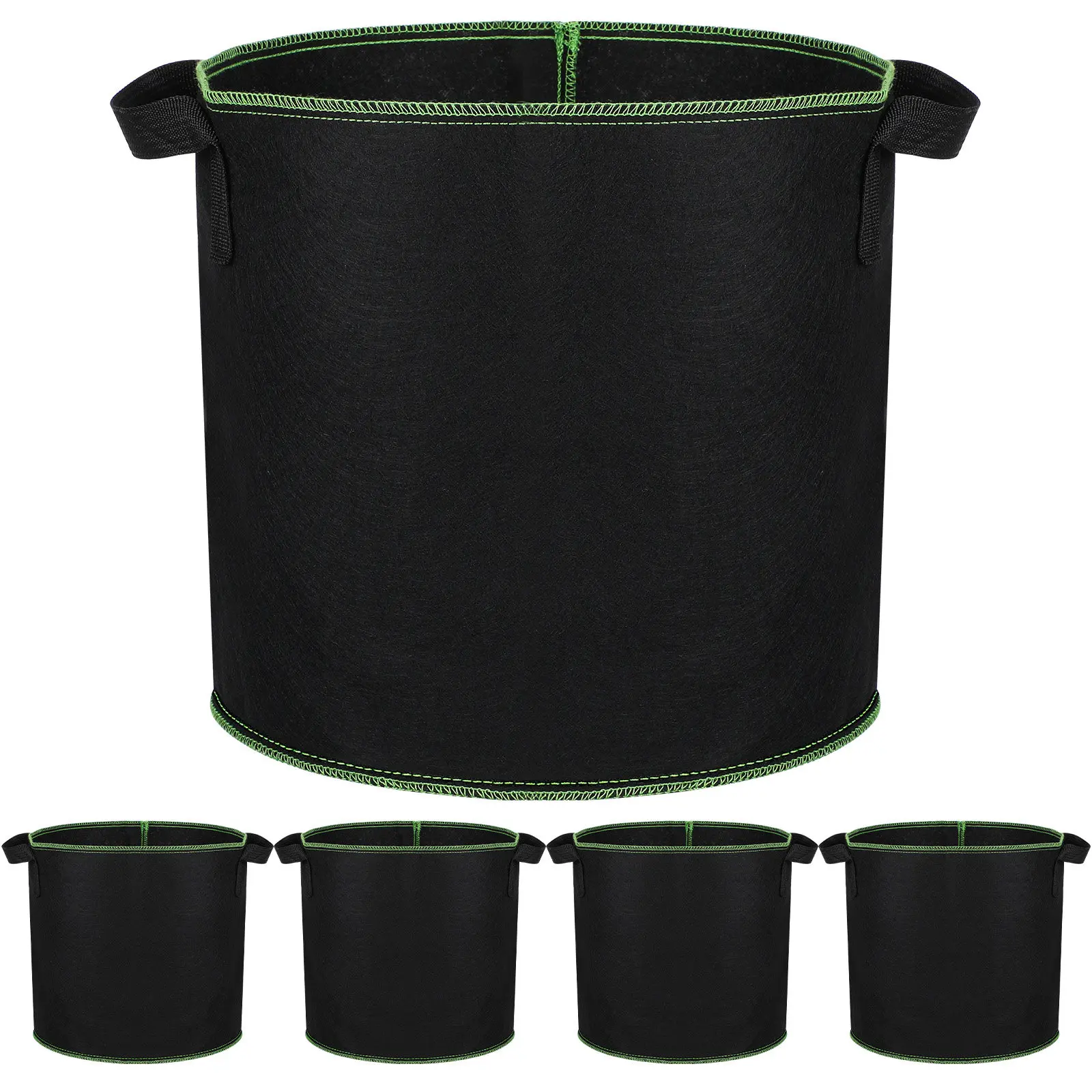 5Pcs Fruit Tree Grow Bag Non-Woven Fabric Plant Nursing Pouch Portable Garden Plant Transport Easy Drainage Long-Lasting Use