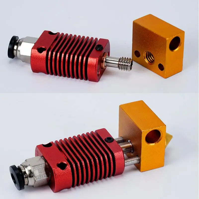 

[YY34]3D Printer Accessriers CR10 Hotend Extruder Kit Heat Block Nozzle Heater Thermistor For CR10s Ender3 V2 Ender 5