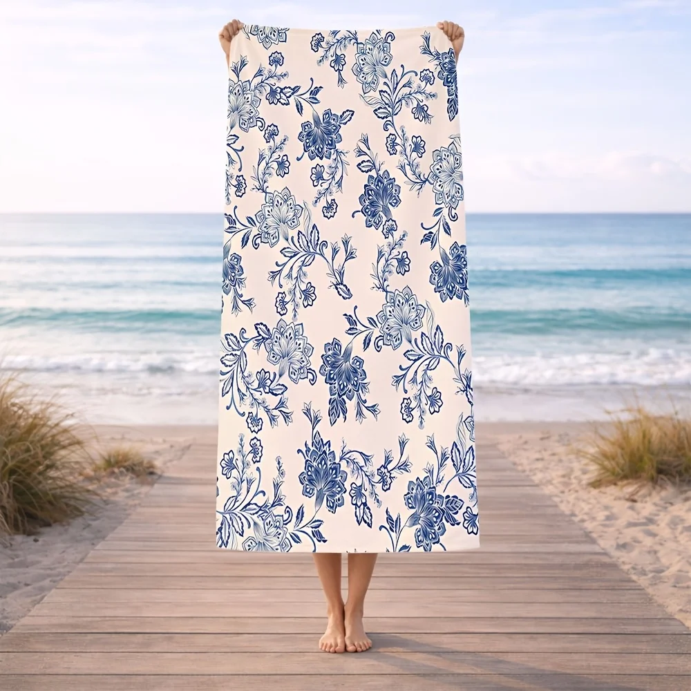 Cruise Ship Island Scenery Beach Towel Realistic Photo Print For Ocean Lover Traveler Summer Vacation Keepsake Item