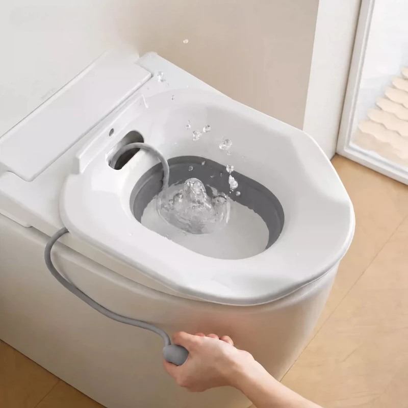 New Sitz Bath Folding Portable Bidet for Maternity Self-Cleaning Private Parts Postpartum Care Bath Hemorrhoid Fumigation Bidet