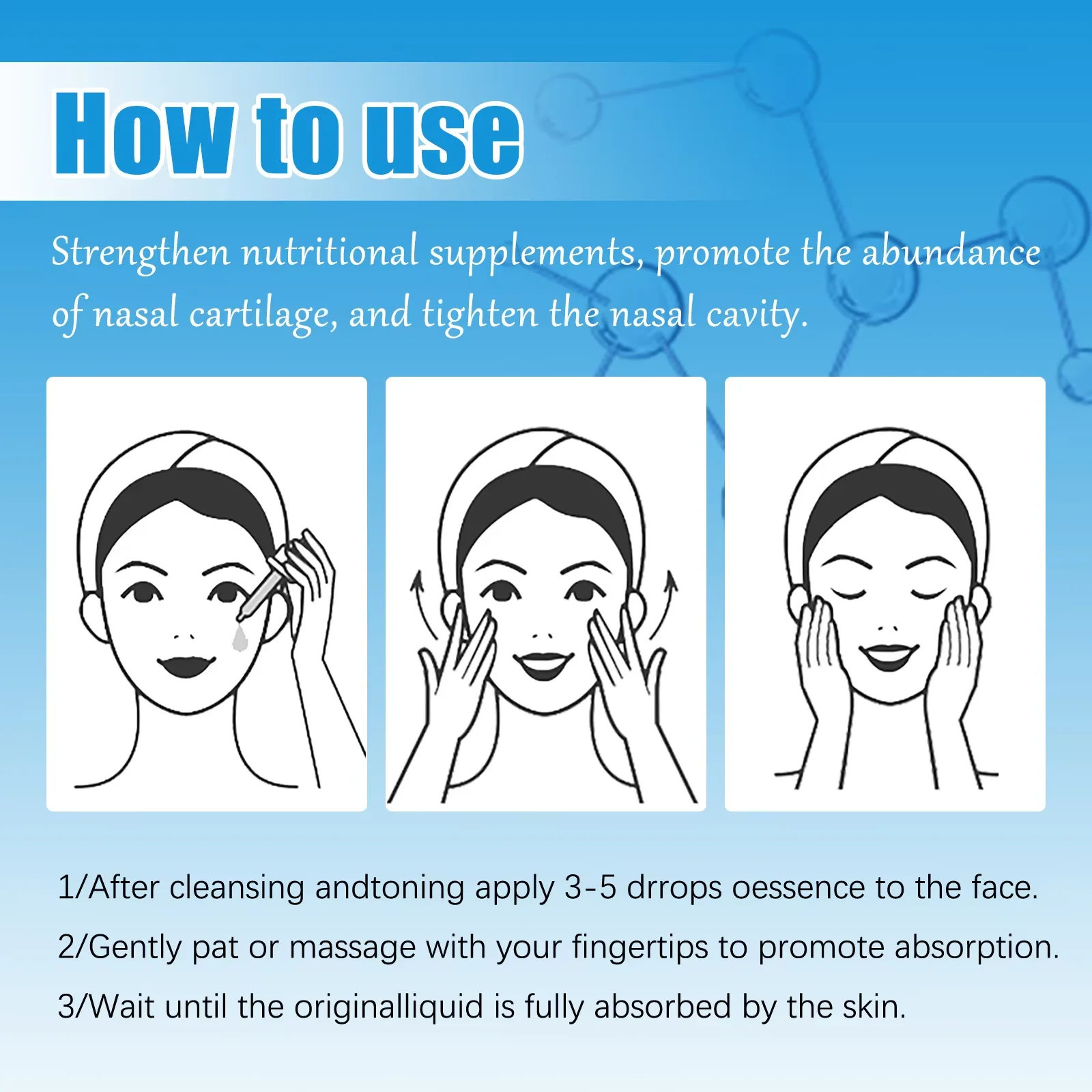 Nose Lifting Essential Oil Lift Up Heighten Rhinoplasty Care Beauty Nose Beautiful Shaping Nosal Bone Remodeling Massage Essence