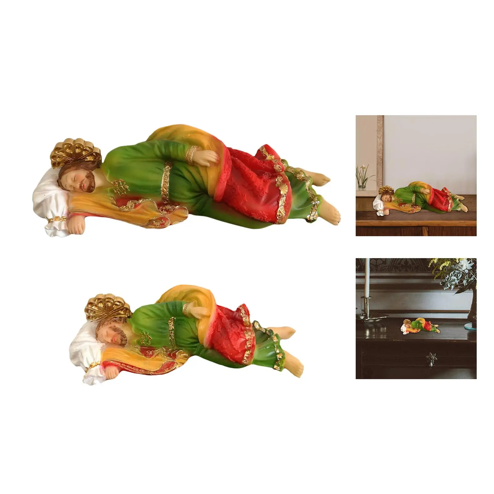 Statue de Joseph en résine, figurine de collection catholique pour la maison, la chapelle et comme souvenir d'église