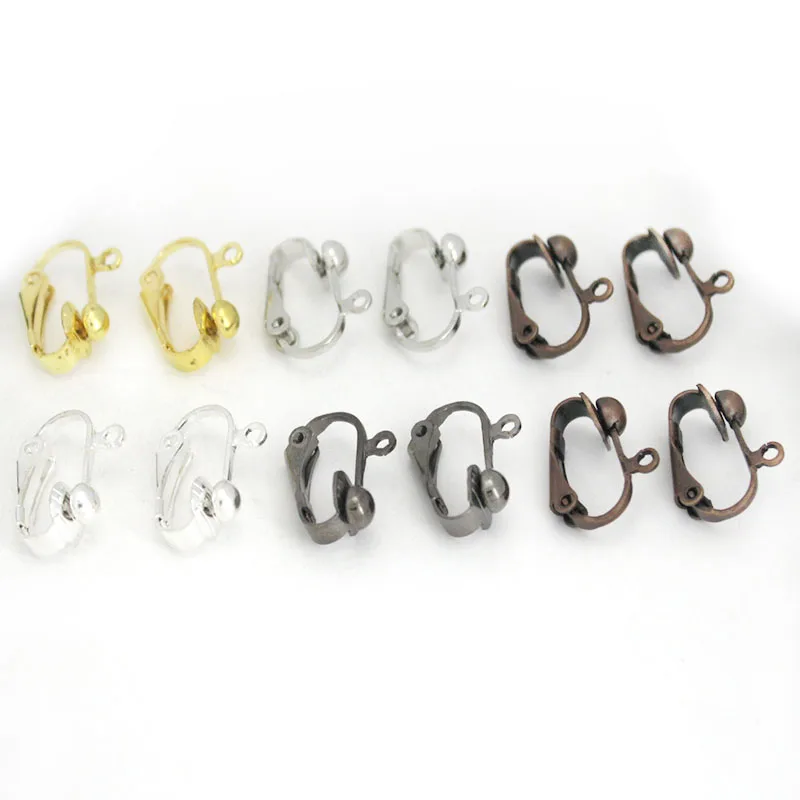 20PCS/lot 13x17mm Copper Metal No Pierced Ear Clips Ear Cuffs DIY Handmade Earrings Findings Jewelry Findings Parts Accessories